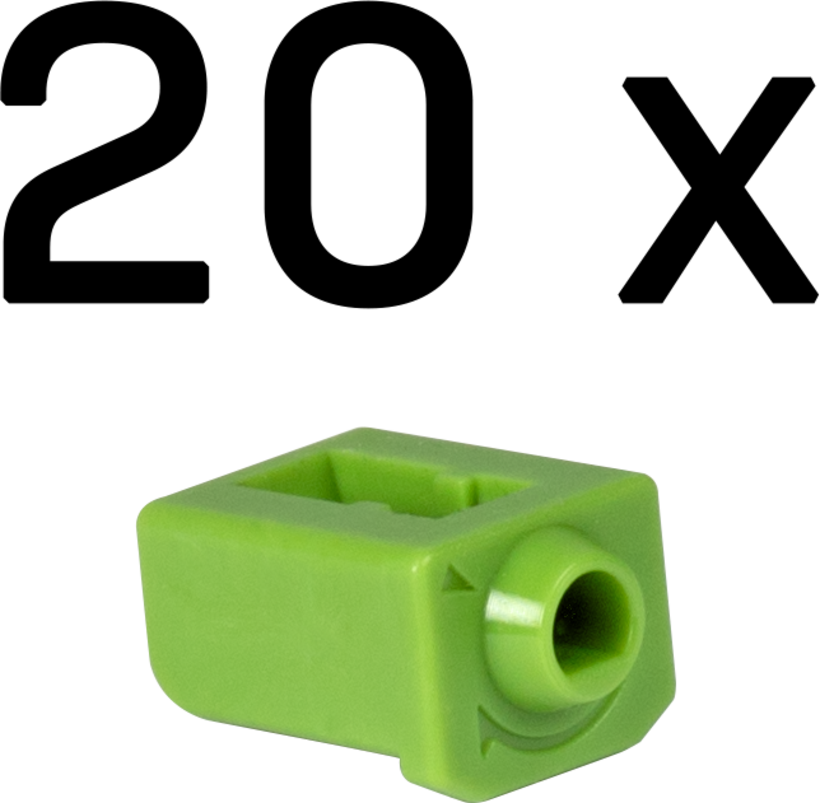 Blocca porte SFP verde 20 pz.