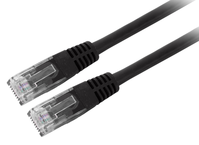 Câble patch RJ45 U/UTP Cat6, 3 m, noir