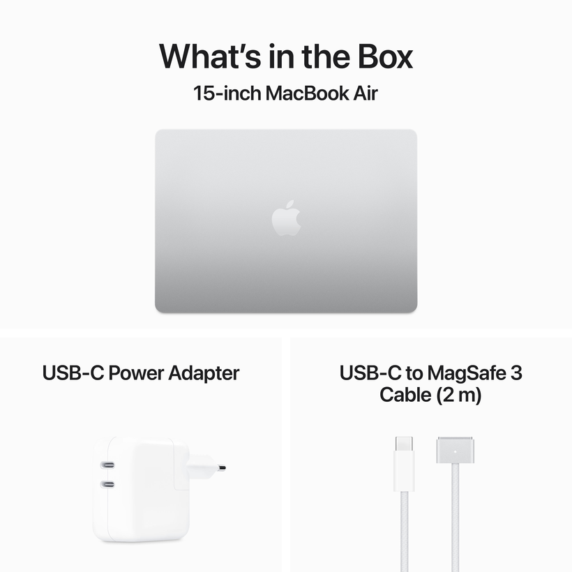 Apple MacBook Air 15 M3 8/256 GB stríbr.