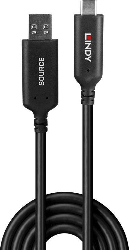 LINDY USB Typ A - C Hybrid Kabel 10 m