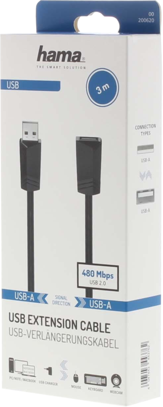 Hama USB-A Extension 3m