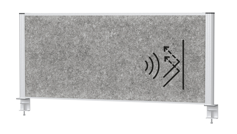 MAULconnecto 120x50 cm Tisch-Trennwand