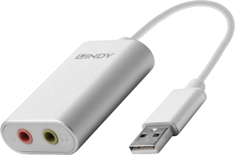 Adaptador USB tipo A m - 2x jack h 3,5mm