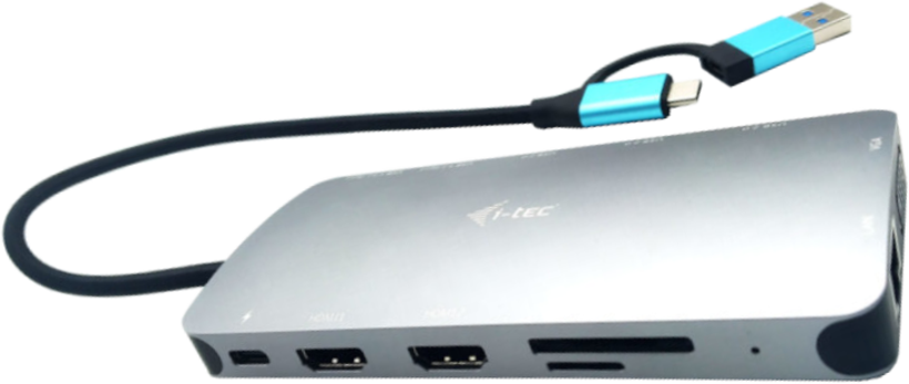 Stat i-tec Travel Nano USB-C-2xHDMI+VGA