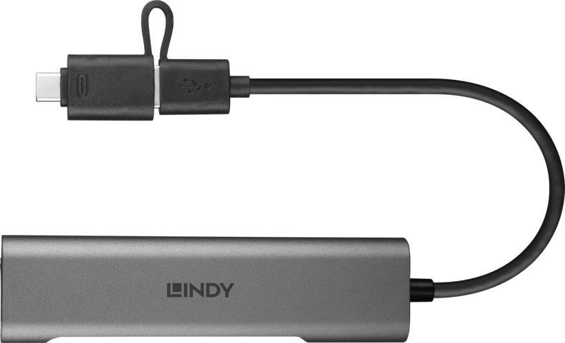 LINDY USB Hub 3.0 3-Port + GbEthernet