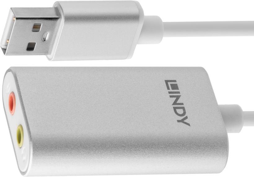 Adaptador USB tipo A m - 2x jack h 3,5mm