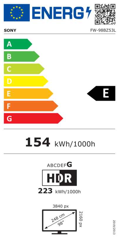 Sony Bravia FW-98BZ53L Display