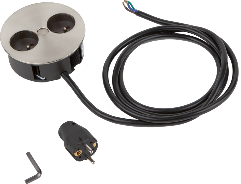 Power Strip TWIST 2-way 2m