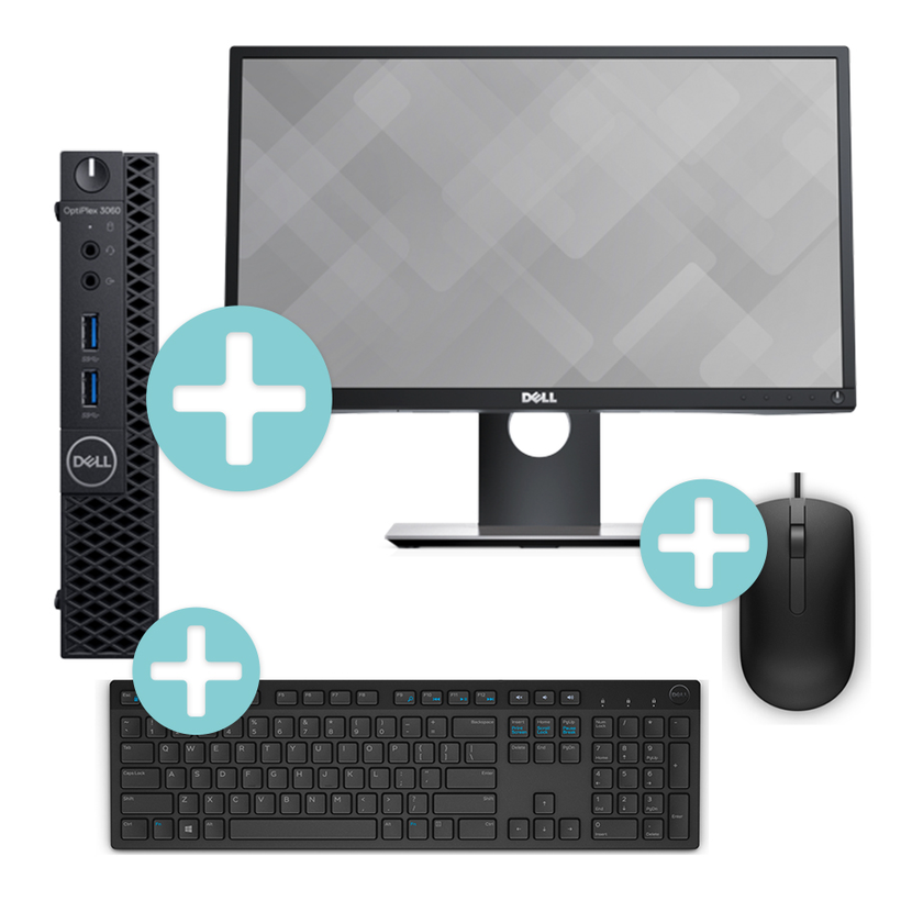 Dell OptiPlex 3060 MFF + P2217H Monitor