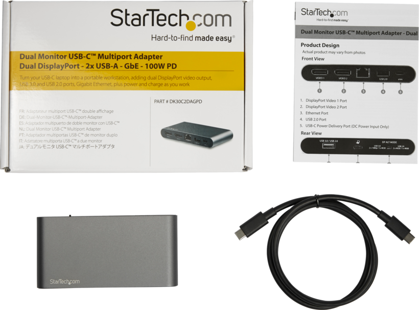 Dockng USB-C 3.0 - 2x DP StarTech