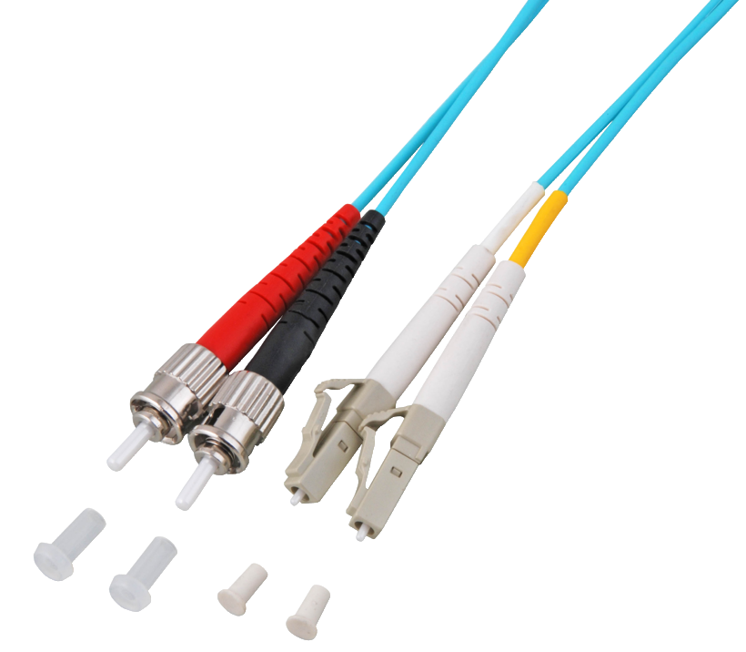 Kabel światłow. dupleks LC-ST 1m 50/125