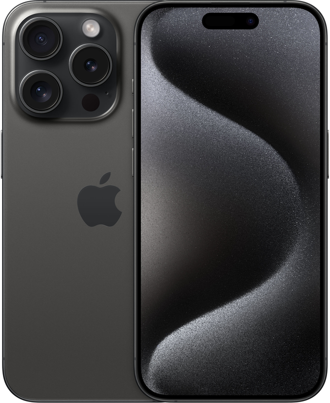 Apple iPhone 15 Pro 256 Go, noir