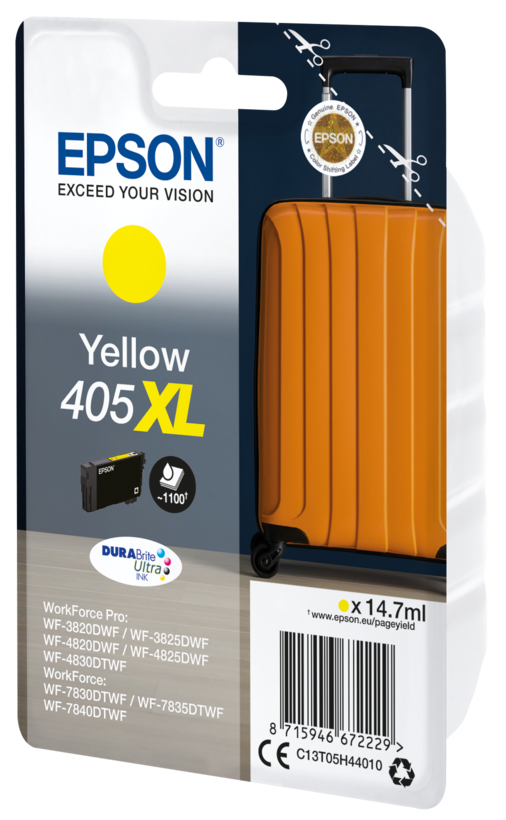 Encre Epson 405 XL, jaune