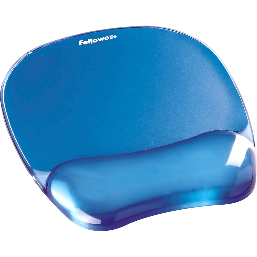 Fellowes Mouse Pad w/ Gel Wrist Rest Blu