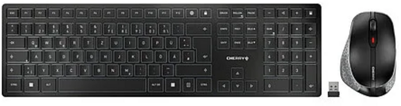 CHERRY DW 9500 SLIM Desktop Set, czarny