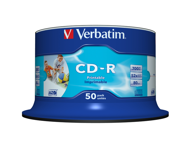 Verbatim CD-R 80/700MB 52x Ink SP 50-pck
