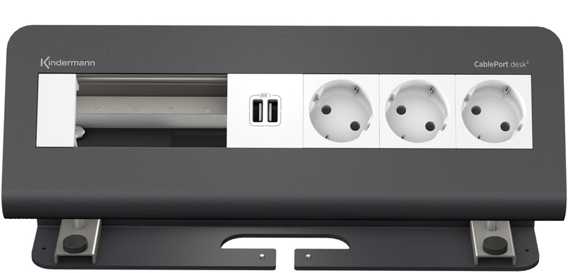 Kindermann CablePort desk² 6-fach