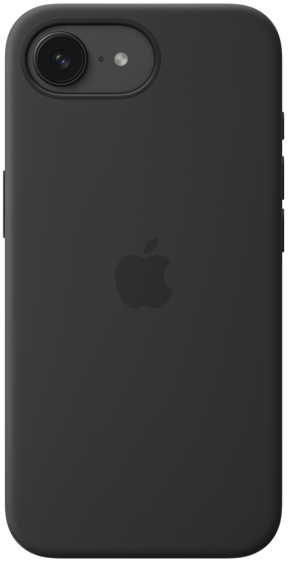 Apple iPhone 16e Silikon Case schwarz