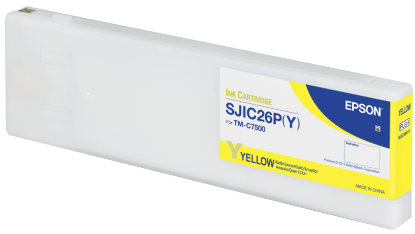 Epson SJIC26P(Y) tinta, sárga