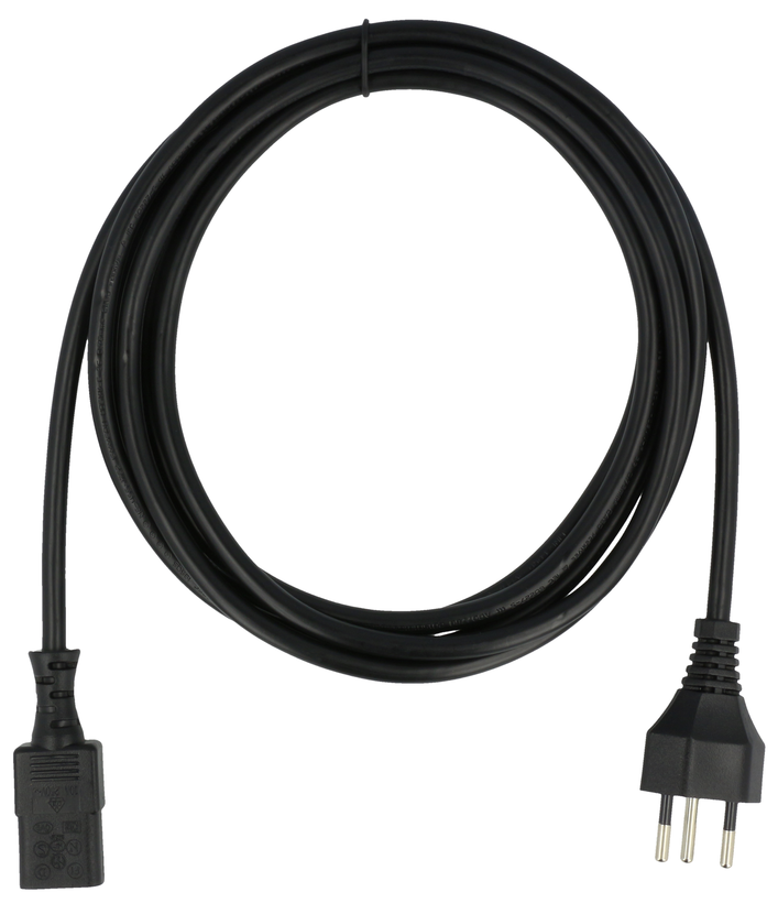 Power Cable T12/m - C13/f 2m Black