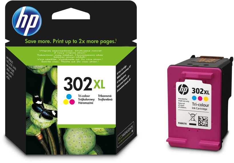 HP 302XL Ink 3-colour