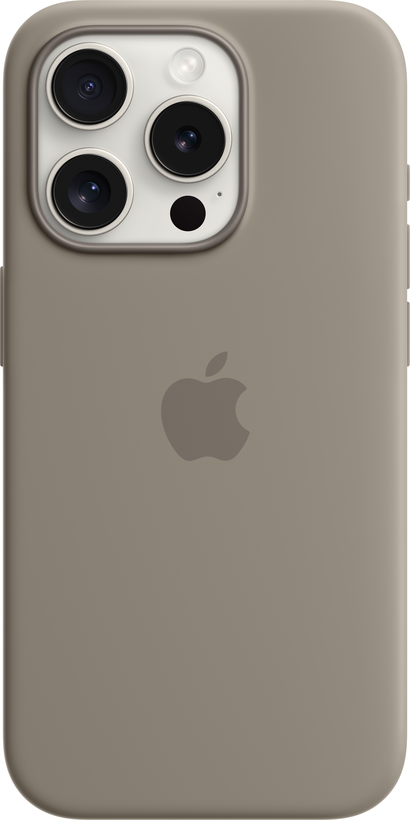 Capa Silicone Apple com MagSafe para iPhone 15 Pro - Barro - Capa Telemóvel  - Compra na