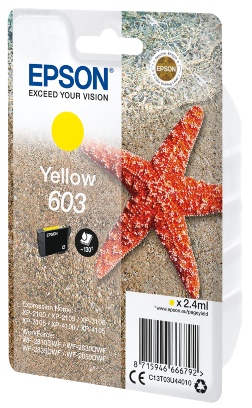 Encre Epson 603, jaune