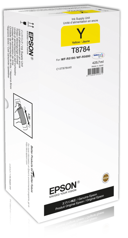Epson Tusz T878 XXL, żółty