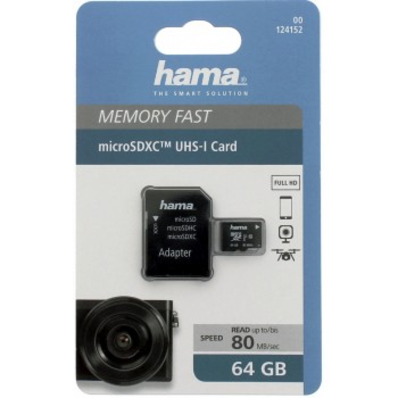 Carte microSDXC 64Go Hama MemoryFast V10
