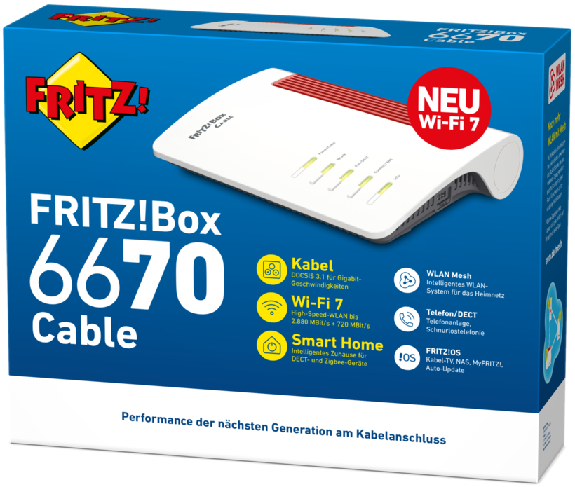 AVM FRITZ!Box 6670 Cable WLAN-Router