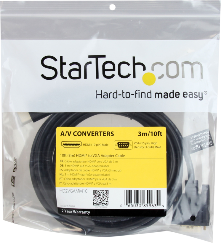 Cavo HDMI - VGA StarTech 3 m