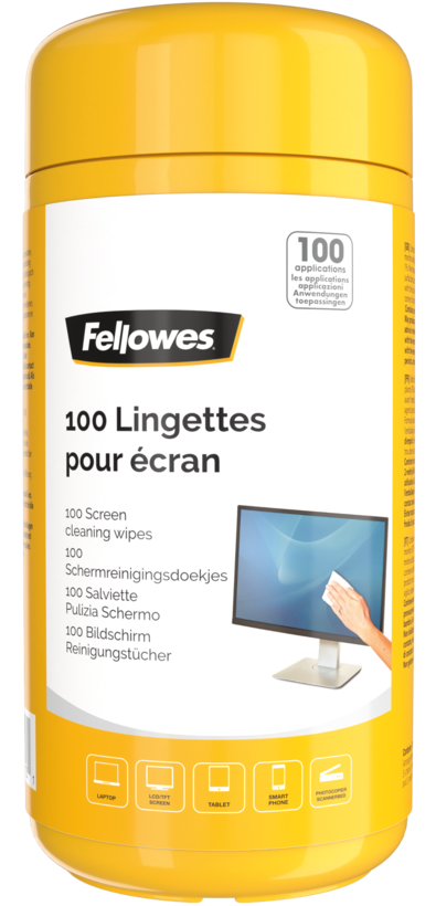Fellowes Display Cleaning Wipes