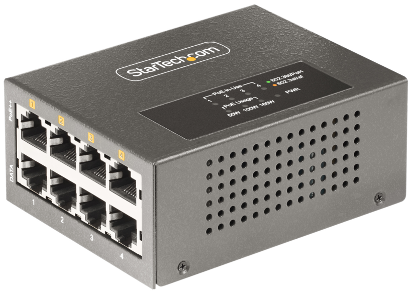 StarTech 4-Port PoE++ Injector