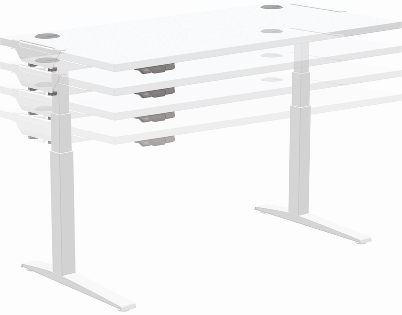 Estructura escr. Fellowes Levado blanco