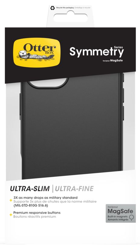 OtterBox Symmetry iPhone 16+ Case Black