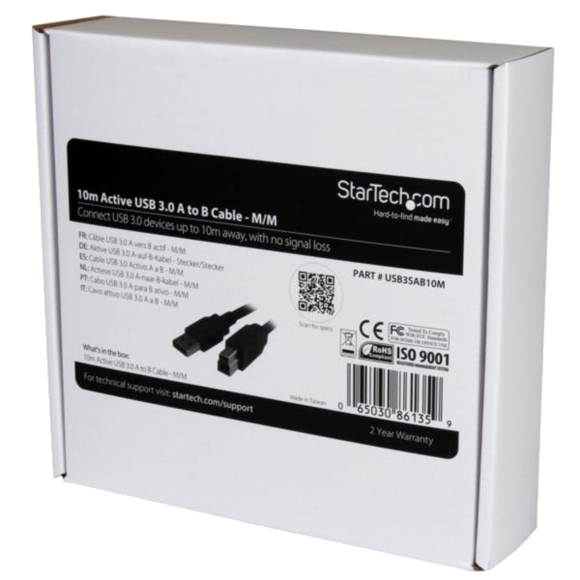 StarTech USB-A - B Cable Active 10m