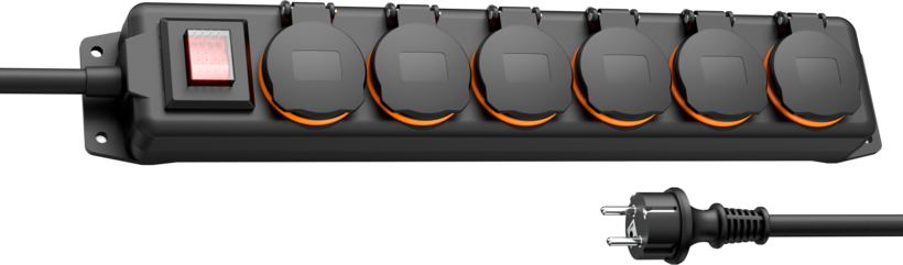 Power Strip 6-way 2m w/ Switch