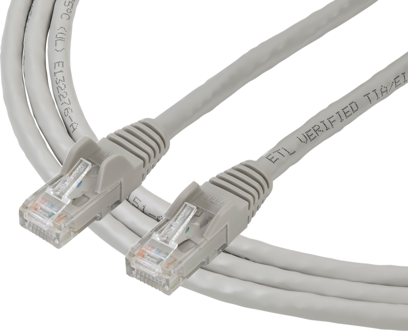 Câble patch RJ45 U/UTP Cat6, 0,5 m, gris