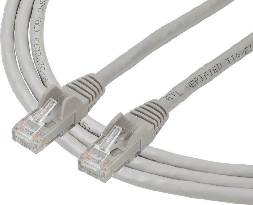 Patch Cable RJ45 U/UTP Cat6 10m Grey