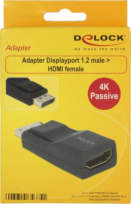 Adattatore DisplayPort Ma - HDMI Fe nero