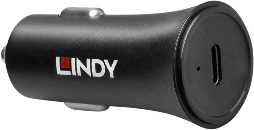LINDY 27 W USB-C Kfz-Ladeadapter schwarz