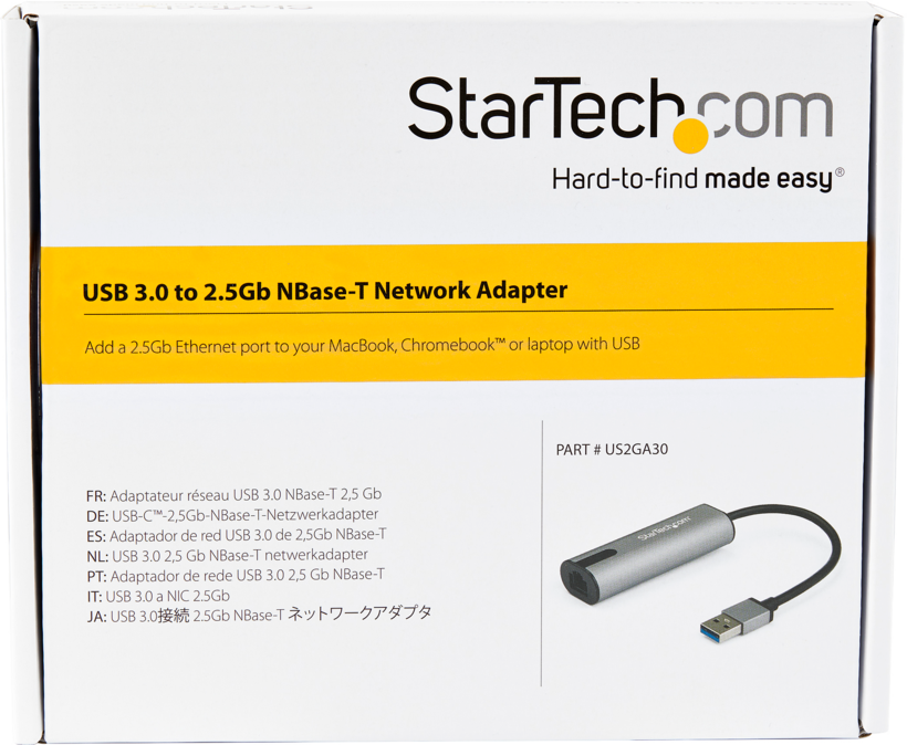 Adaptador USB 3.0 - 2,5 Gigabit Ethernet