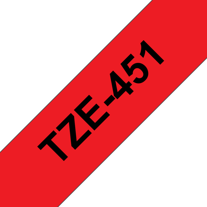 Brother Taśma TZe-451 24mmx8m, czerw.
