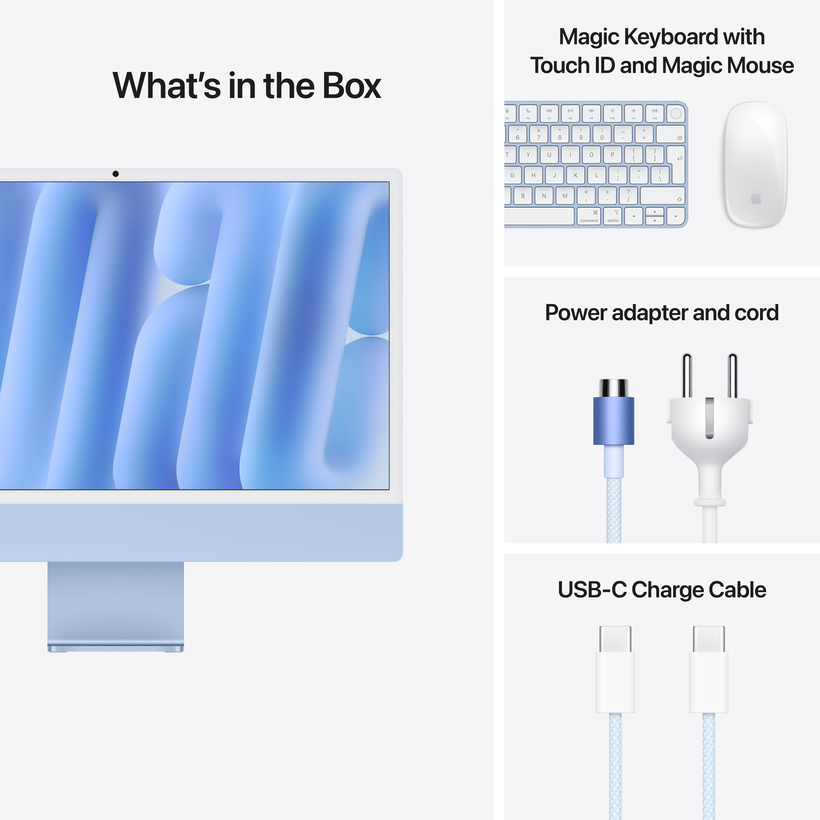 Apple iMac M4 10-magos 16/256 GB kék