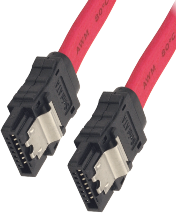 Kabel SATA St - SATA St intern 0,5 m rot