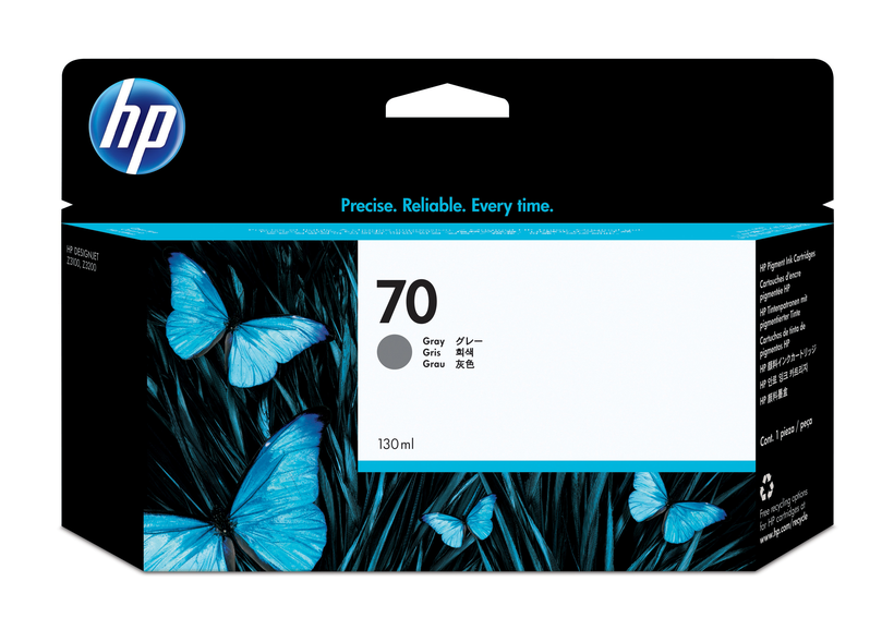 Encre HP 70 130 ml, gris