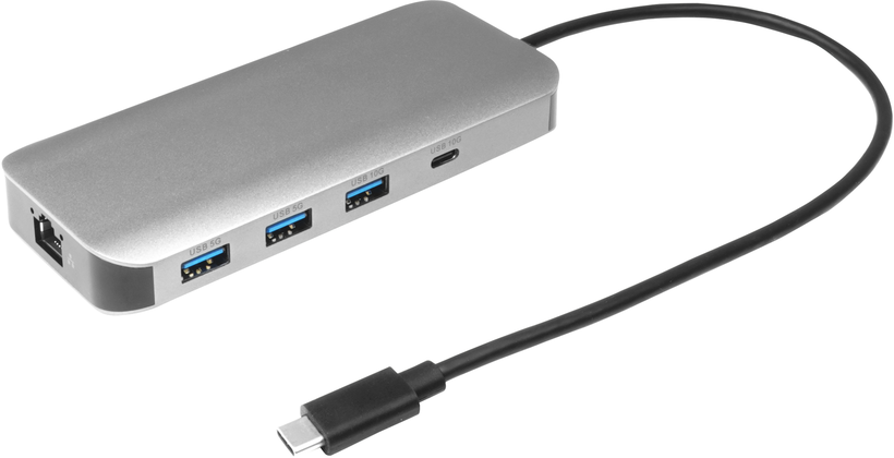 Multiport Hub Typ C 2xDP/HDMI/USB/RJ45