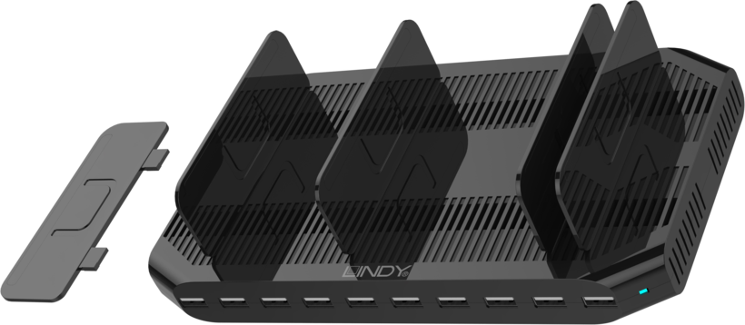 LINDY USB Charging Station 10-port Black