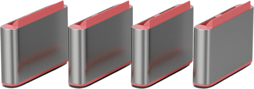 USB-C Port Blocker Pink 4-pack + 1 Key