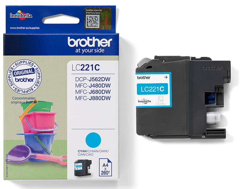 Brother LC-221C tinta, cián